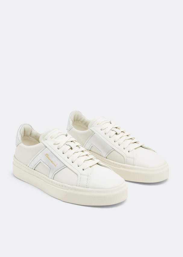 Santoni Double Buckle sneakers for Women - White in UAE