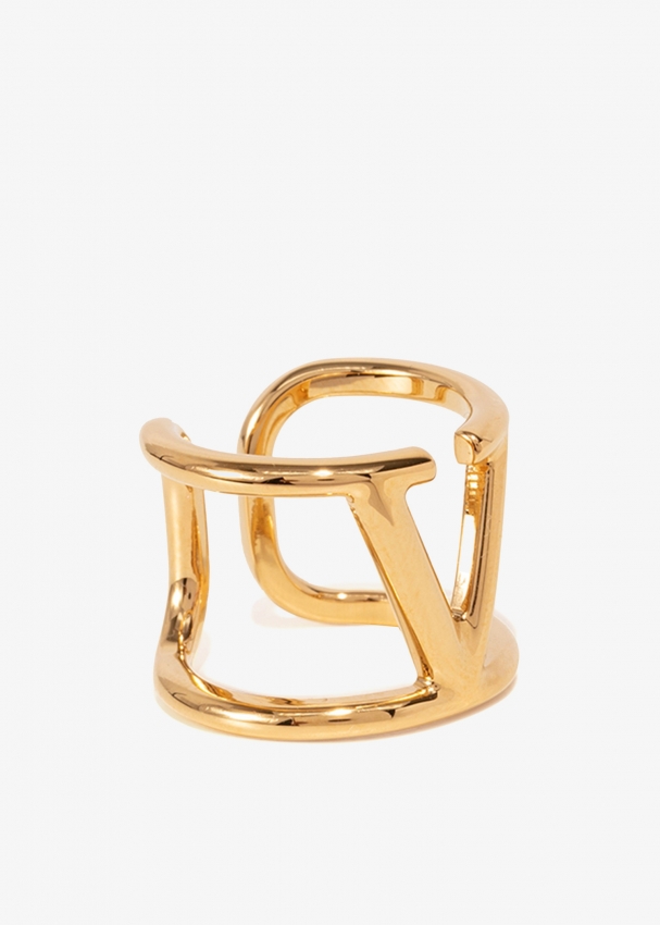 Valentino Garavani VLogo Signature ring for Women - Gold in KSA