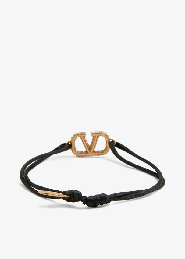 MEN VALENTINO GARAVANI BLACK BRASS BRACELET