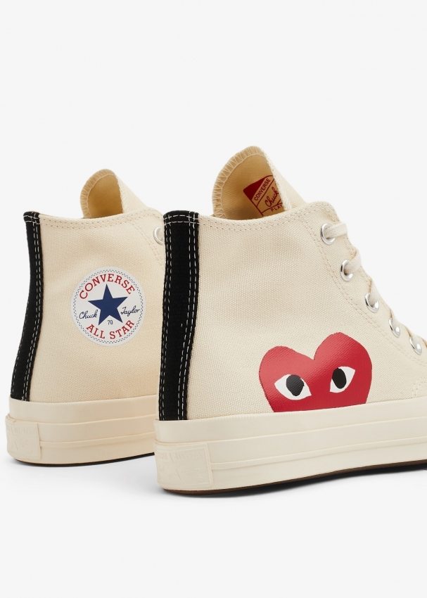 Comme des Garçons PLAY X Converse sneakers for Women - Beige in UAE ...