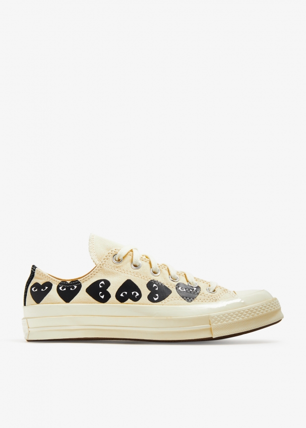 Comme des Garcons PLAY x Converse Multi Heart sneakers for Women White in UAE Level Shoes