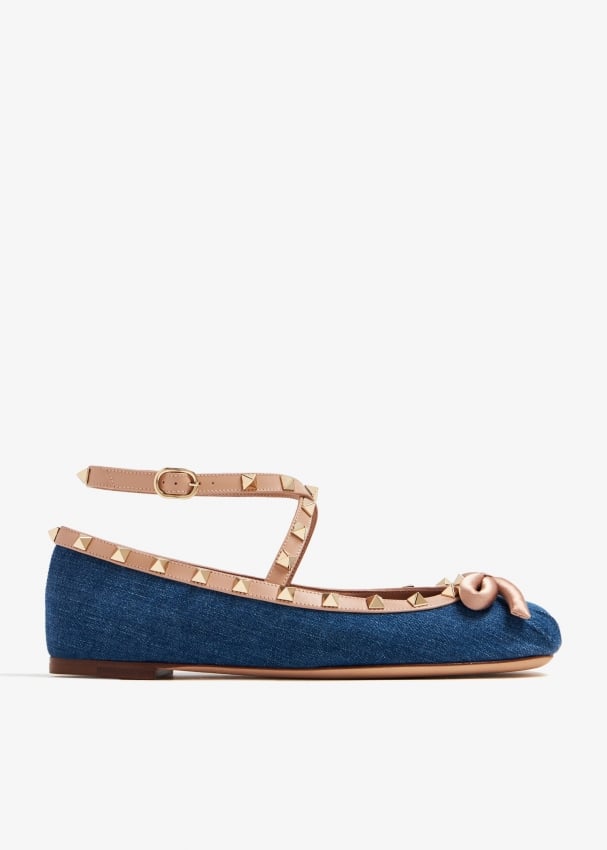 Valentino garavani rockstud ballerinas sale
