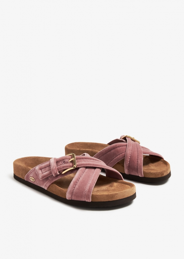 Valentino shop velvet sandals