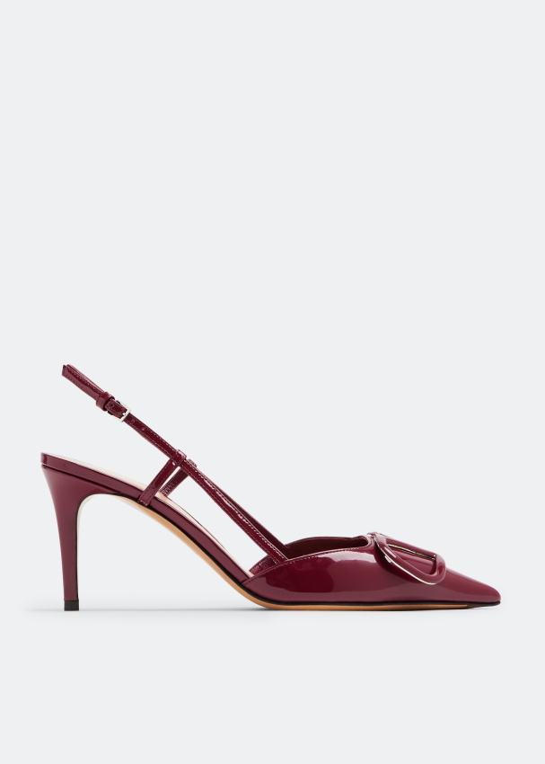 Burgundy valentino shoes sale