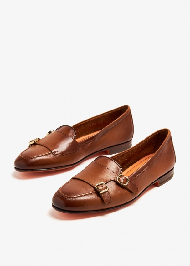Santoni Carlos loafers for Women Brown in KSA Level Shoes