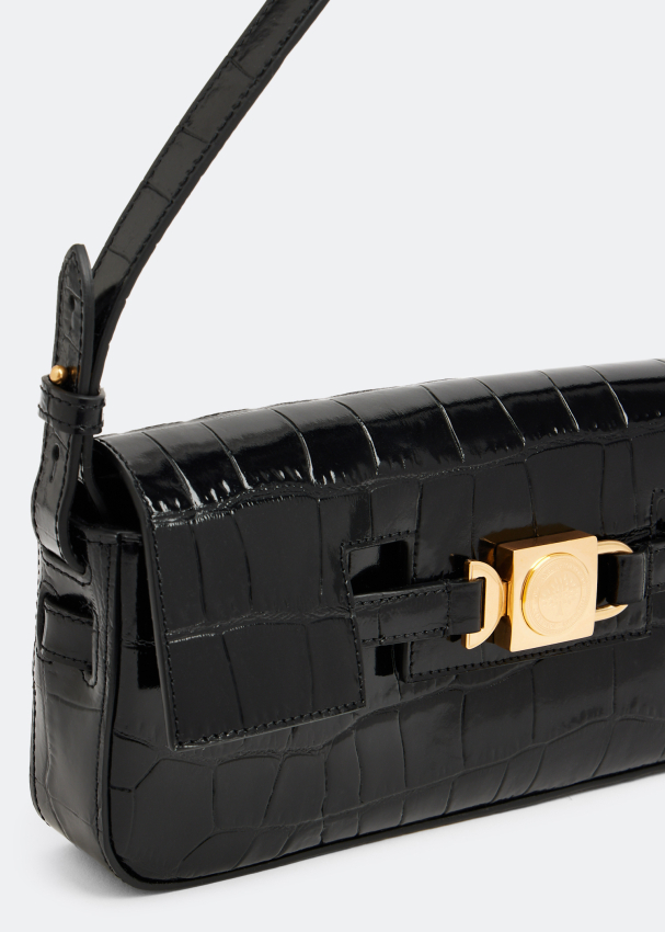 Mulberry Axel Arigato Croc-Embossed Leather Shoulder Bag