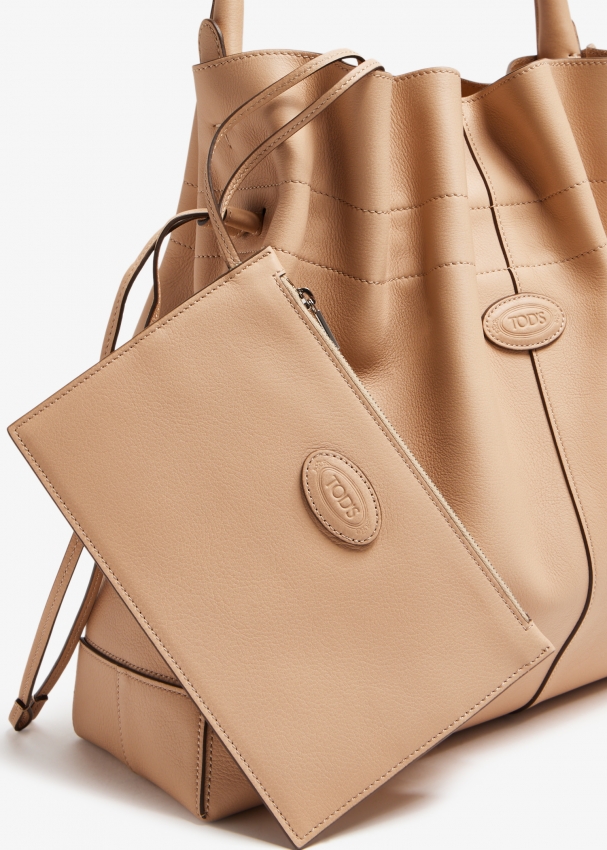 Tod s Di medium bucket bag for Women Beige in Bahrain Level Shoes
