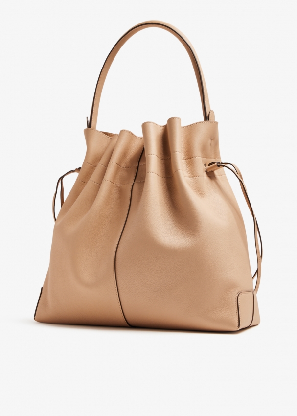 Tod s Di medium bucket bag for Women Beige in Bahrain Level Shoes