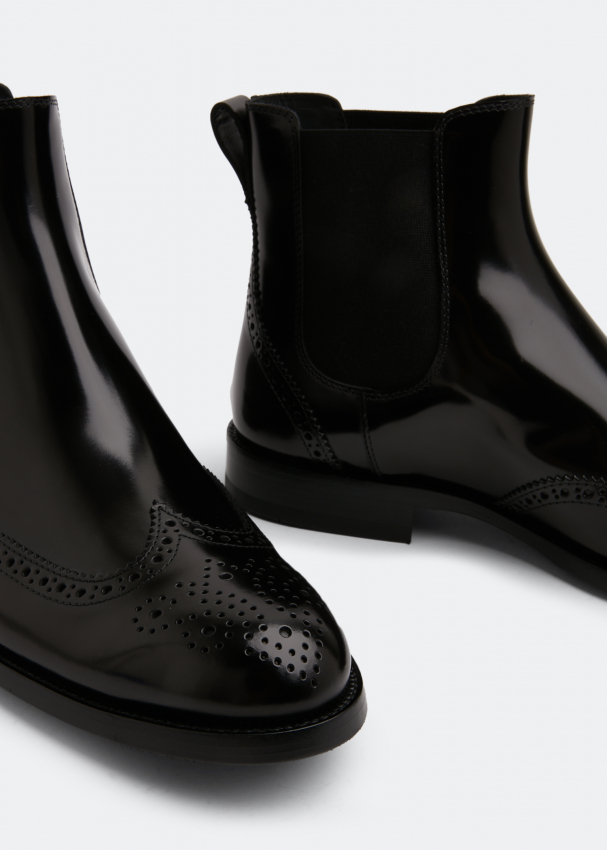 Tod s Leather ankle boots for Men Black in UAE Level Shoes