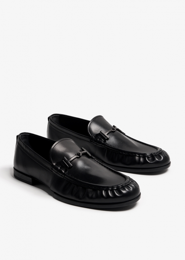 Mens leather clearance loafer dress shoes