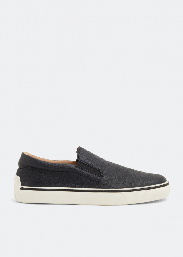 Tod s Leather slip on sneakers for Men Blue in UAE Level Shoes