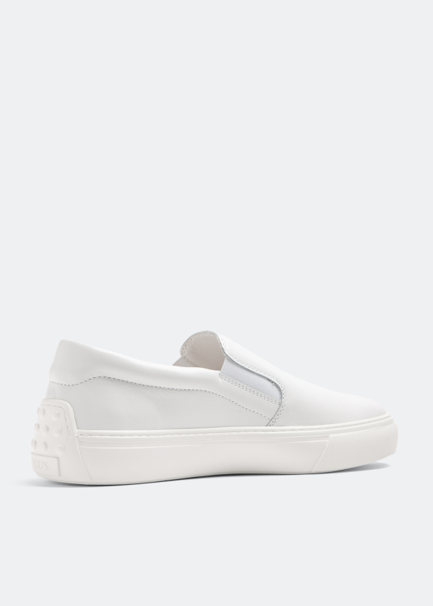 Tod s Slip on leather sneakers for Men White in UAE Level Shoes
