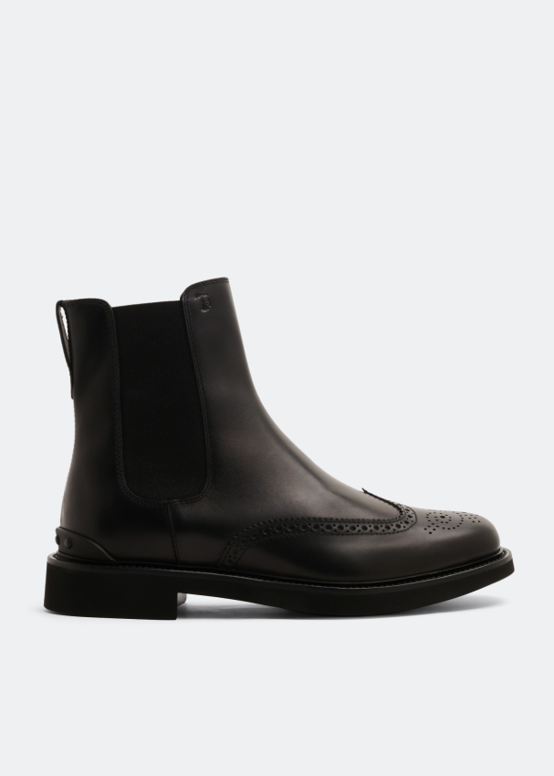 Tod s Leather ankle boots for Men Black in UAE Level Shoes