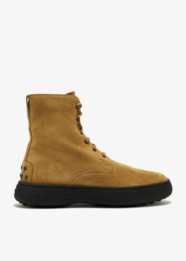 Tod s W. G. Heritage lace up ankle boots for Men Brown in UAE Level Shoes