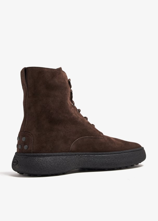 Tod s W. G. Heritage lace up ankle boots for Men Brown in KSA Level Shoes