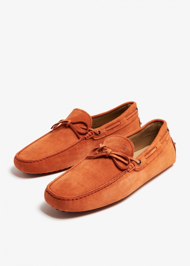 Mens orange driving shoes discount
