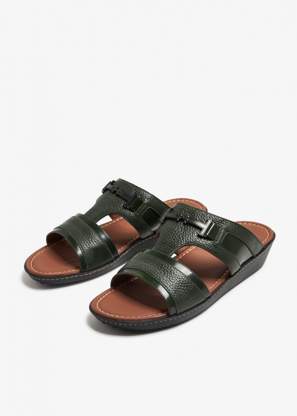 Mens discount belt slippers