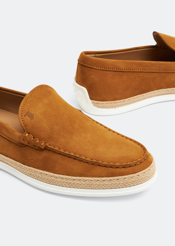 Tod's Suede slipon loafers for Men Brown in UAE Level Shoes