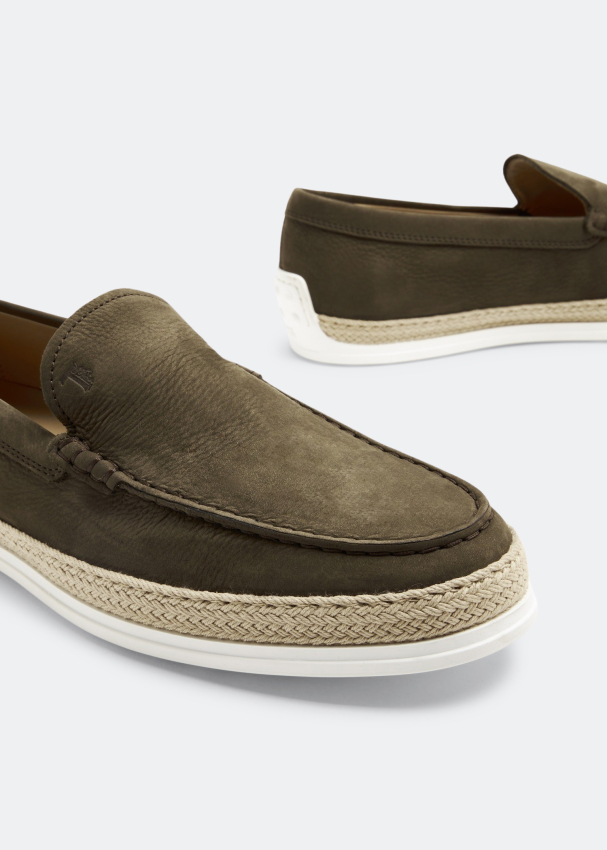 Mens fabric sale slip on shoes
