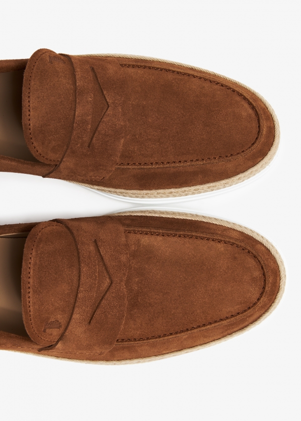 Suede slip cheap on dress shoes