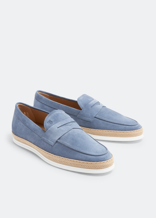 Tod s Suede slip on loafers for Men Blue in UAE Level Shoes