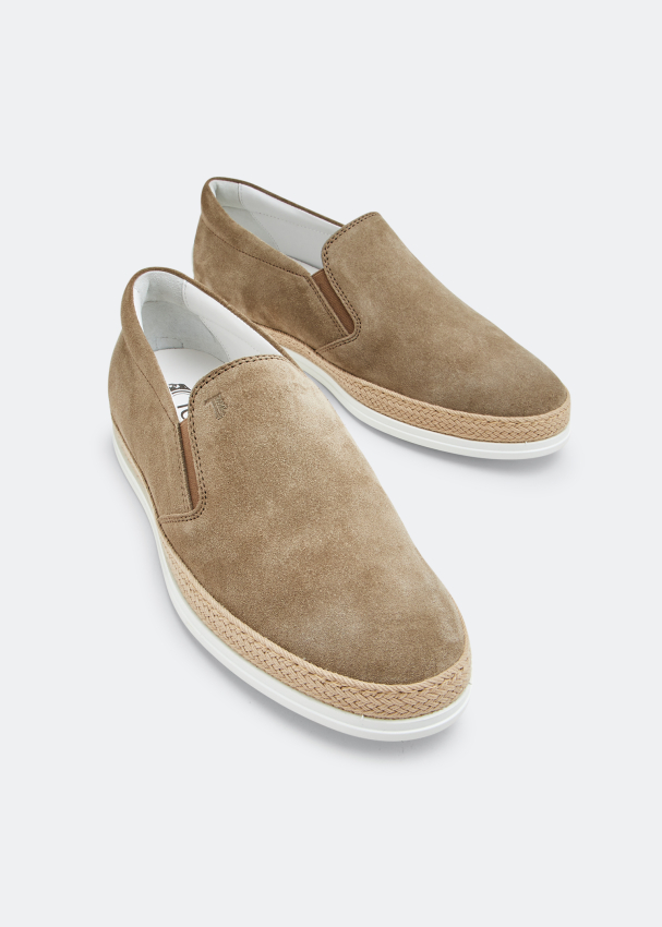 Mens suede discount slip ons