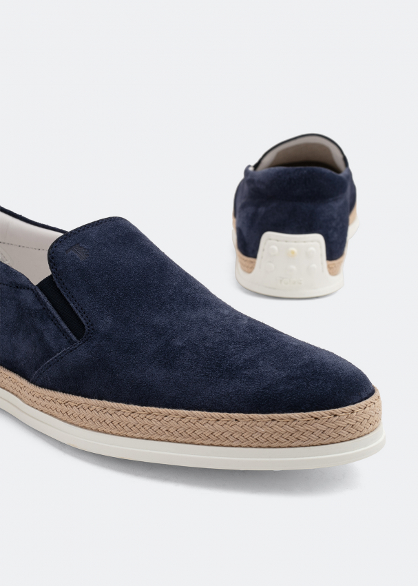 Tod's suede cheap loafers