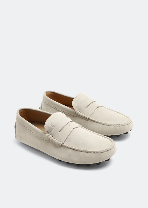 White suede loafers mens cheap
