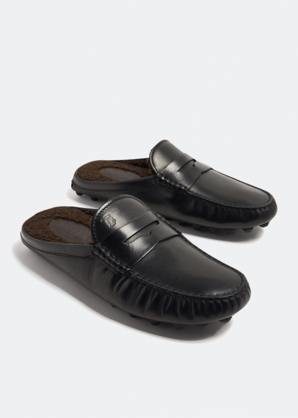 Tod s Gommino bubble leather mules for Men Black in UAE Level