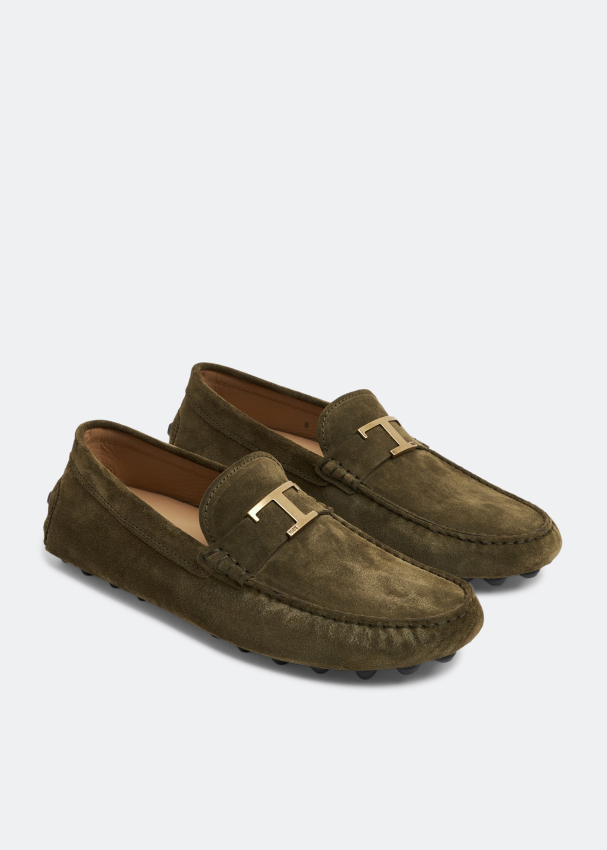 Tod's T Timeless Gommino Bubble loafers for Men - Green in