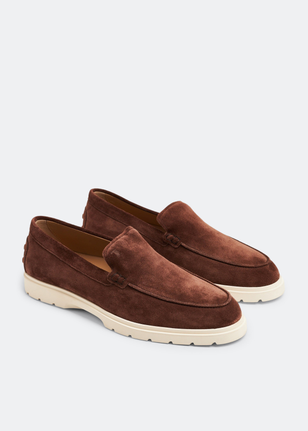 Suede slip top on dress shoes