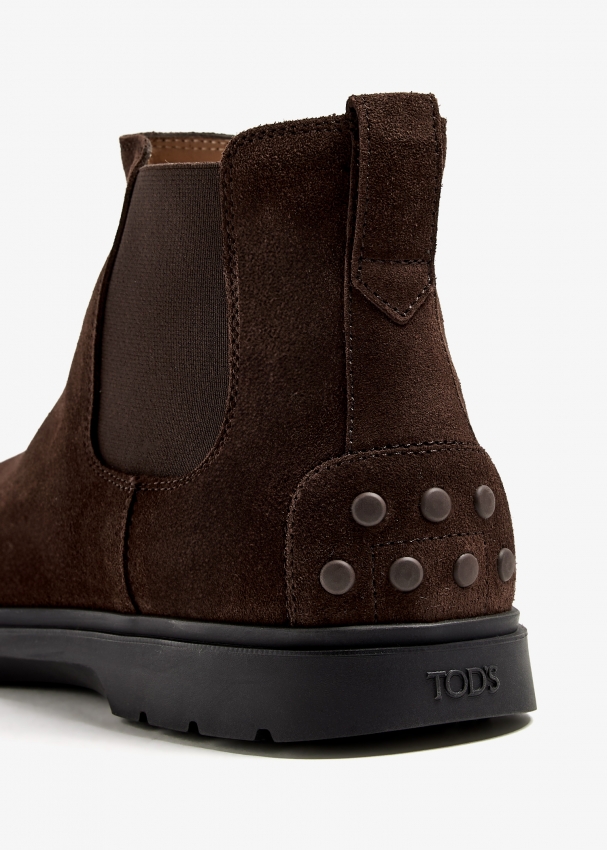 Tod s Suede Chelsea boots for Men Brown in UAE Level Shoes