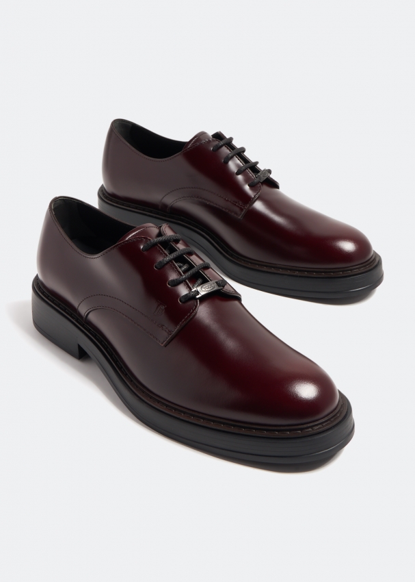Tod s Derby lace up shoes for Men Burgundy in Kuwait Level Shoes