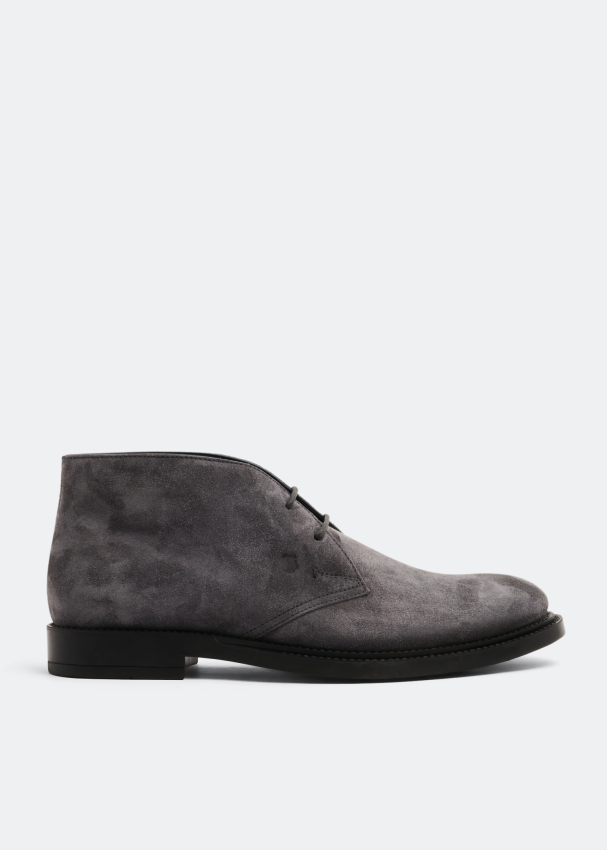 Tod's Suede desert boots for Men Grey in UAE Level Shoes