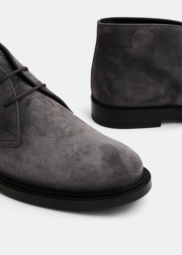 Tod's Suede desert boots for Men Grey in UAE Level Shoes