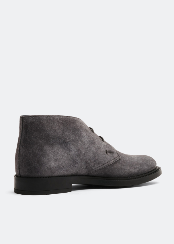 Tod's Suede desert boots for Men Grey in UAE Level Shoes