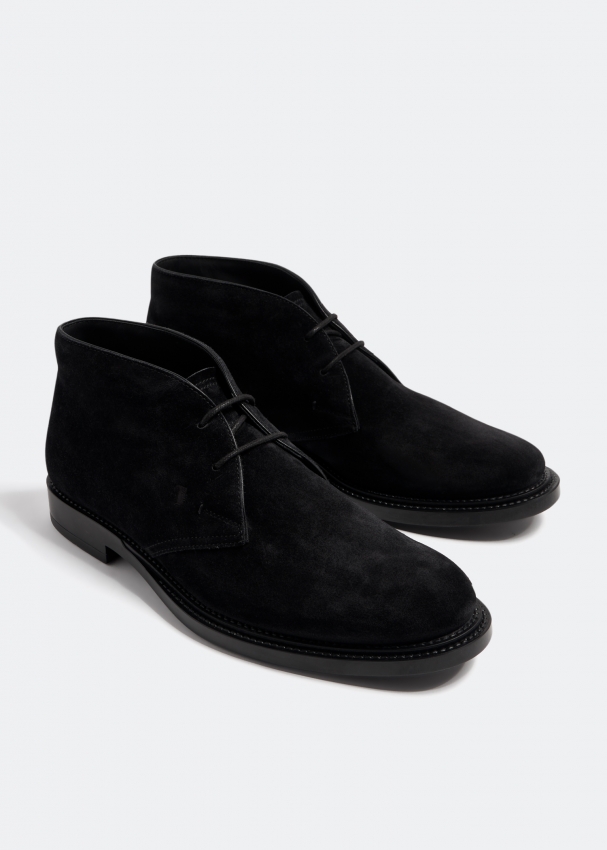 Tod s Suede desert boots for Men Black in KSA Level Shoes