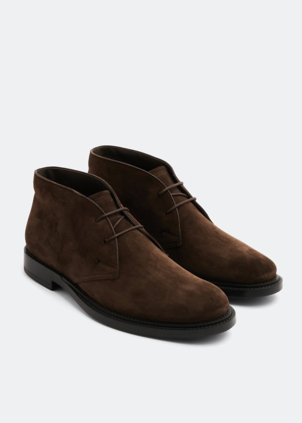 Tod's suede desert boots on sale