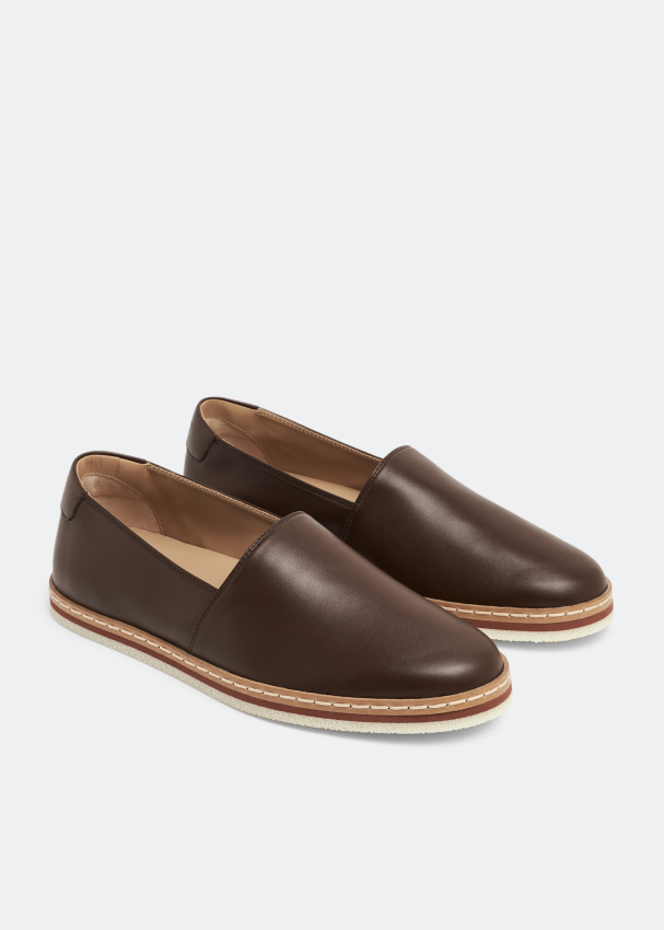 Tod s Leather slip ons for Men Brown in UAE Level Shoes