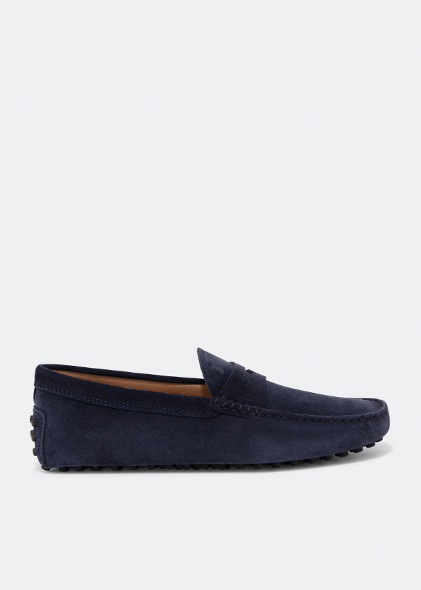 Mens blue suede driving sale shoes