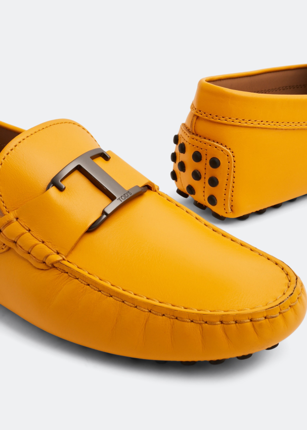 Tod's yellow loafers top
