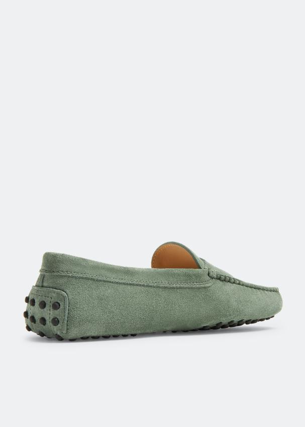 Tod's green loafers sale