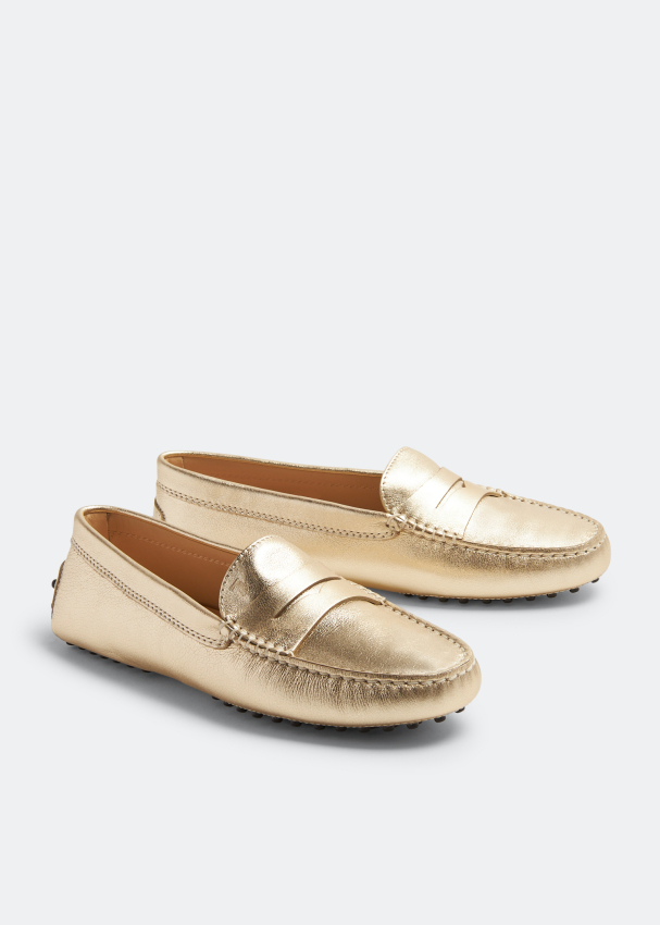 Tod s Gommino driving loafers for Women Gold in UAE Level Shoes