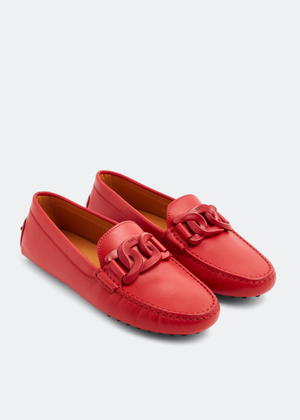 Red loafers outlet