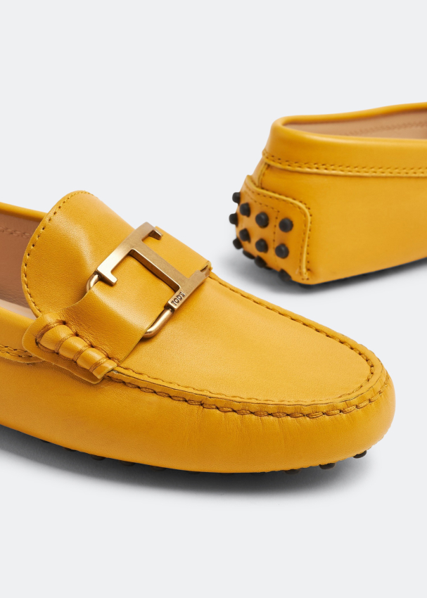 Yellow driving shoes online