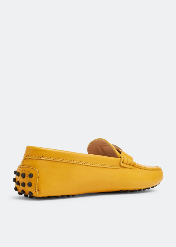Yellow driving shoes top