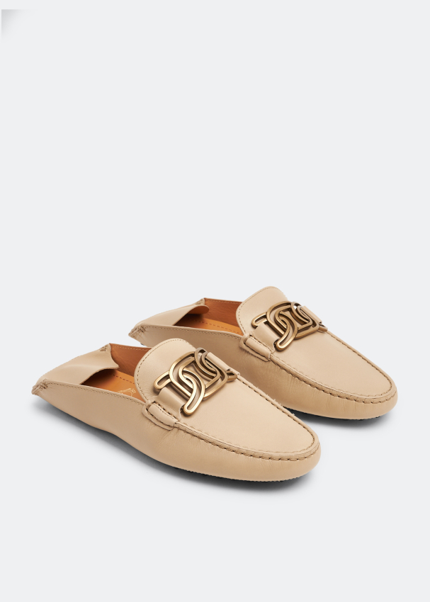 Tod's leather slippers on sale