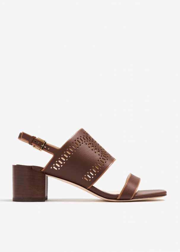 Tod s Leather sandals for Women Brown in KSA Level Shoes