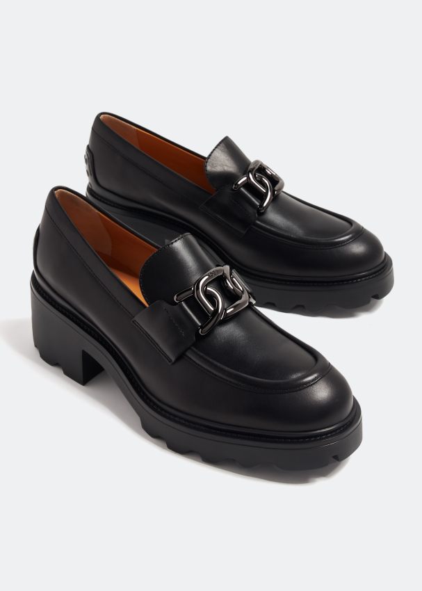 Tod s Leather loafers for Women Black in UAE Level Shoes