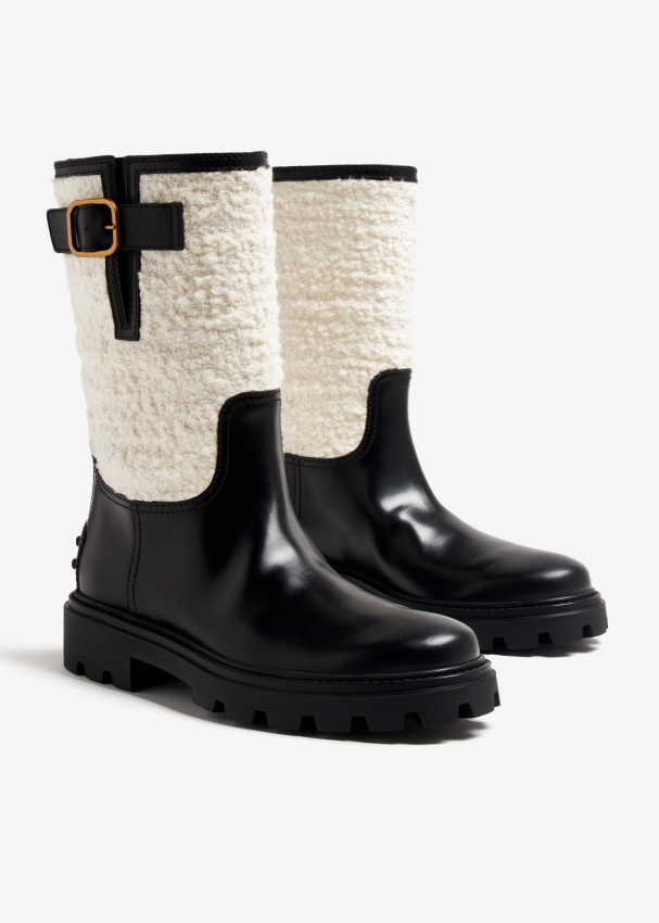 Tod s Biker boots for Women Black in Bahrain Level Shoes